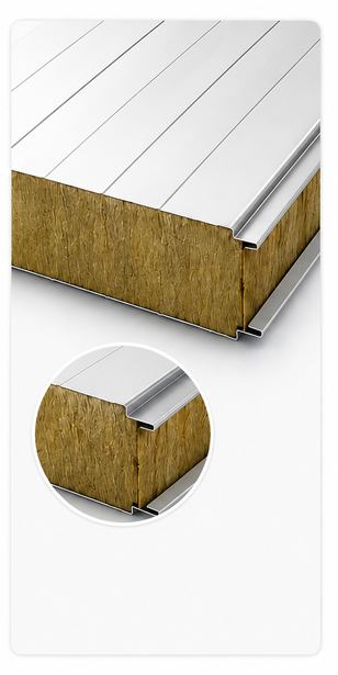 Mặt cắt Panel Rockwool